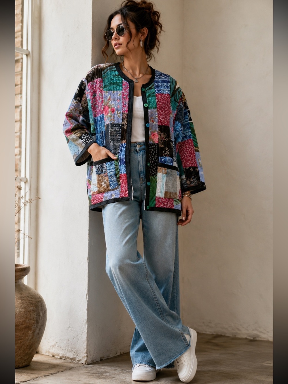 VINTAGE One of a kind Patchwork Cardigan/Coat
